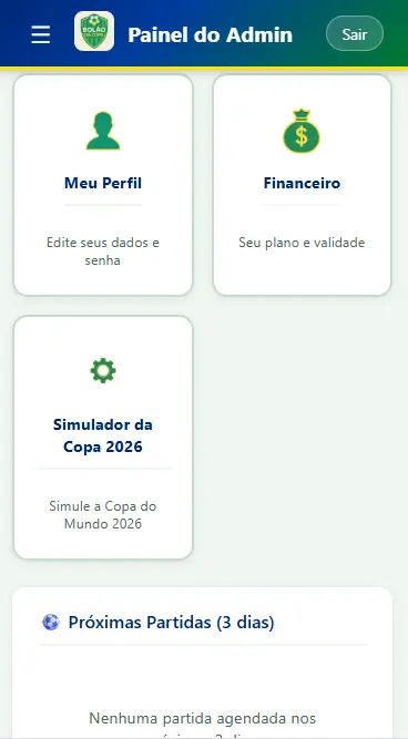 App do Bolão da Copa 2026 - Screenshot 3