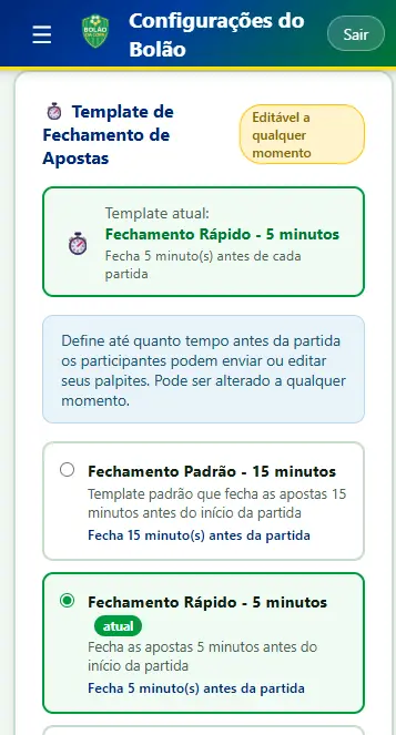 App do Bolão da Copa 2026 - Screenshot 8
